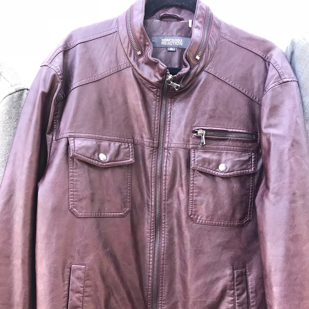 Kenneth Cole Jacket (Faux Leather)